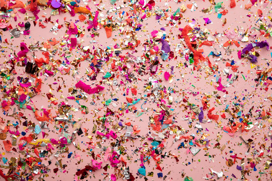 Bright colourful party sparkling party confetti background
