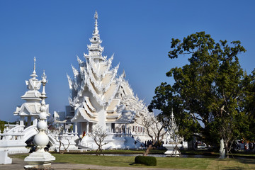 Wat Rong Khun, The White Temple, in Chiang Rai. Thailand.