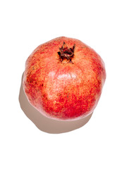 pomegranate isolated on white