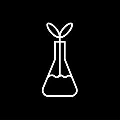 erlenmeyer icon vector design logo template EPS 10