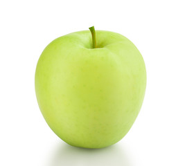 green apple isolated on white