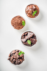 Different types of cocoa