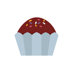 Isolated sweet muffin vector design
