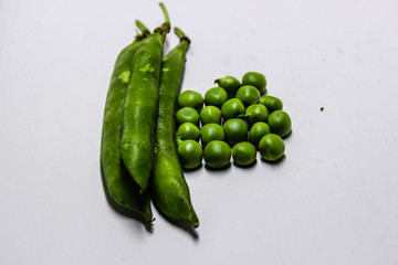 A picture of green peas