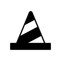 Traffic cone icon vector