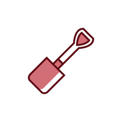Shovel icon vector design template