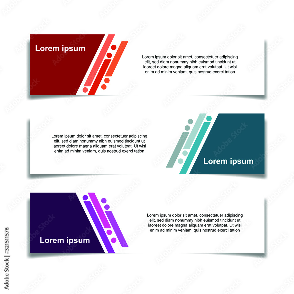 Poster Abstract Web banner design background or header Templates vector illustration