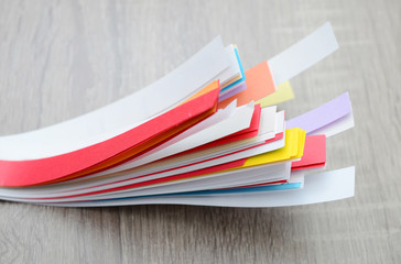 Bunch of paper star sheet lines