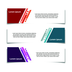 Abstract Web banner design background or header Templates vector illustration