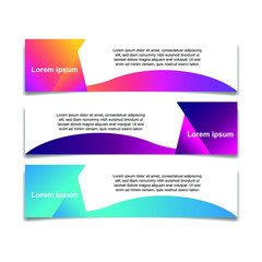 Abstract Web banner design background or header Templates vector illustration