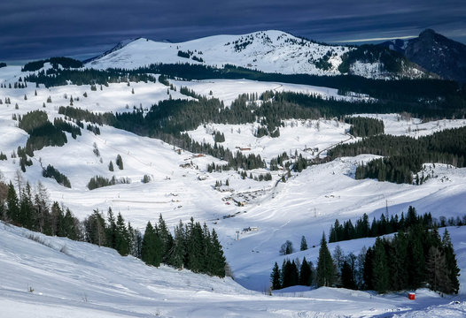 ski resort Postalm in the Austrian Alps