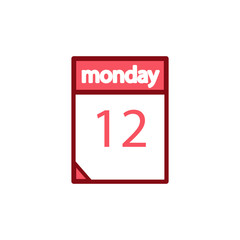 calender icon vector design template