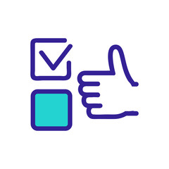 The correct answer is the icon vector. Thin line sign. Isolated contour symbol illustration