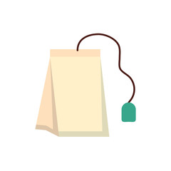 Isolated tea bag vector design