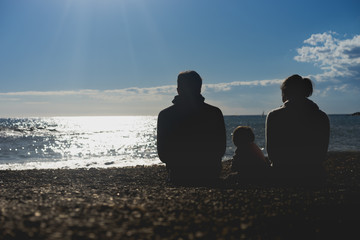 Famiglia al mare