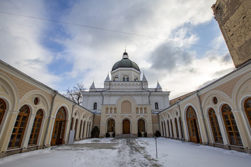 Exterior of the Church of the St. John the Baptist Convent. Founded in the 15th century. Moscow,...