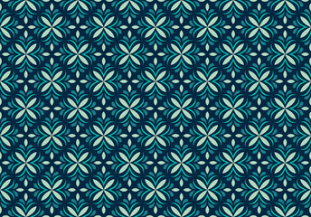 Vector Classic Floral art nouveau Seamless pattern. Stylish abstract art deco texture.