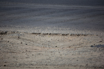 Close Up shot Dirty and Damage of asphalt road