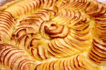 Une tarte aux pommes.