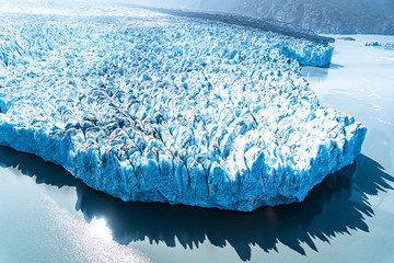 Knik glacier iceberg Alaska helicopter tour