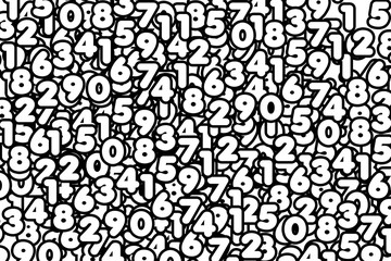 Numbers texture background pattern design wallpaper