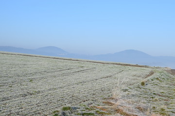 gefrorener Nebel über der Eifel