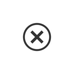 Decline Sign Icon Design Vector