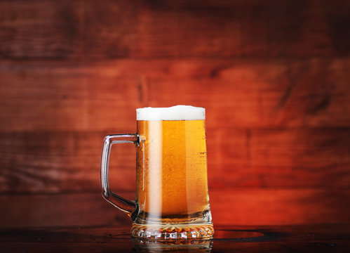 full mug of beer