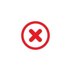 Fototapeta premium Decline Sign Icon Design Vector