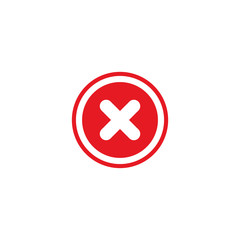 Decline Sign Icon Design Vector