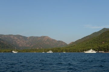 Marmaris Bay in the Aegean Sea