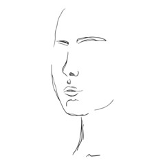 Vector women. Vector hand drawn illustration