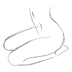 Women body. Vector illustration