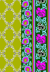 seamless pattern with flowers