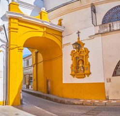 The Arco del Postigo in Seville, Spain