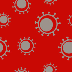 Seamless pattern with Coronavirus for your design