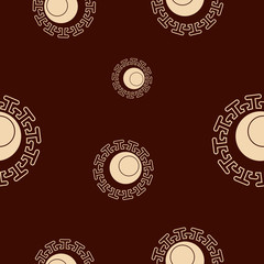 Seamless pattern with Coronavirus for your design