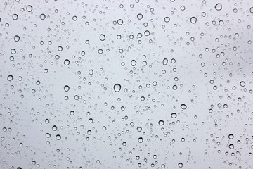 Water​ rain​ drops​ on​ glass​ background.​ Rain​ drops​ on​ a​ Windows.