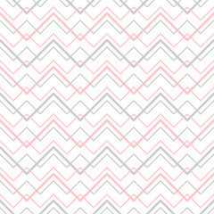 Naklejka premium Chevron Pastel Colors Striped Background. Vector Abstract Zigzag Seamless Pattern.