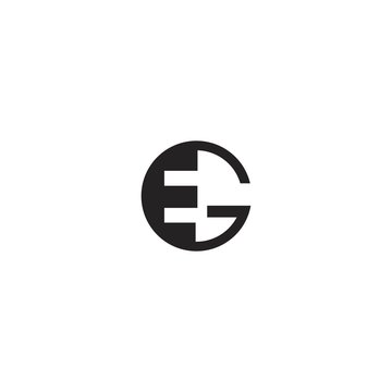 EG GE Letter Logo Design Template