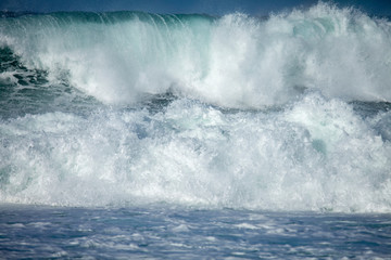 Giant waves and mistral Sardinia