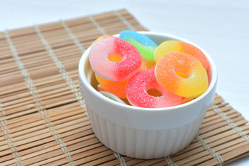 Candy or sweet assortment of many colors