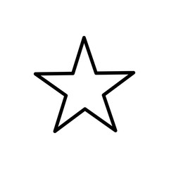 star icon vector flat design