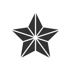 star icon vector flat design