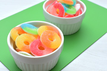 Candy or sweet assortment of many colors