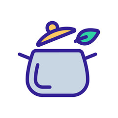 Health pan icon vector. Thin line sign. Isolated contour symbol illustration