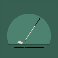 Golf Stick Vector Illustration