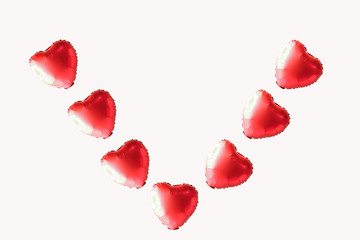 Valentine Symbol heart of rose petals