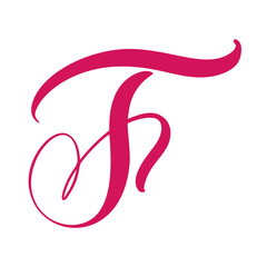 Vector Vintage floral monogram letter T. Calligraphy element heart logo Valentine card flourish frame. Hand drawn Love sign for page decoration and design illustration