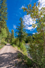 Rocky Mountains. Mountain Trail in Cascades National Park, Washington, USA.